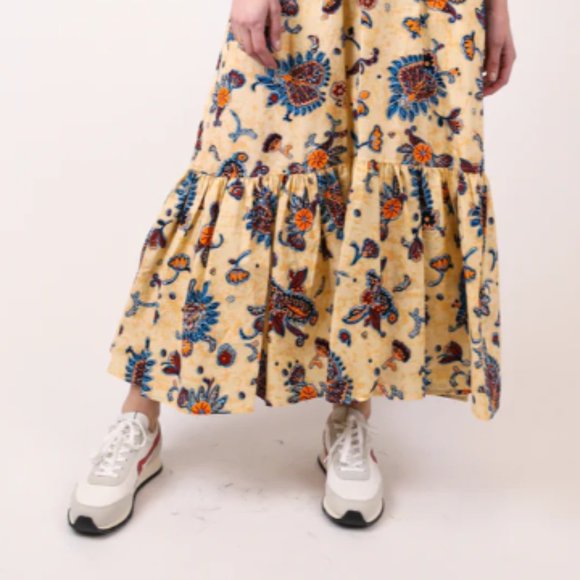 ELIE TAHARI Floral Printed Maxi Full Length Skirt Size M - Picture 4 of 6